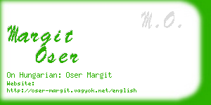 margit oser business card